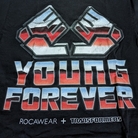 Rocawear X Transformers Men's Crew Neck Short Sleeve T-shirt M Black - Picture 1 of 8